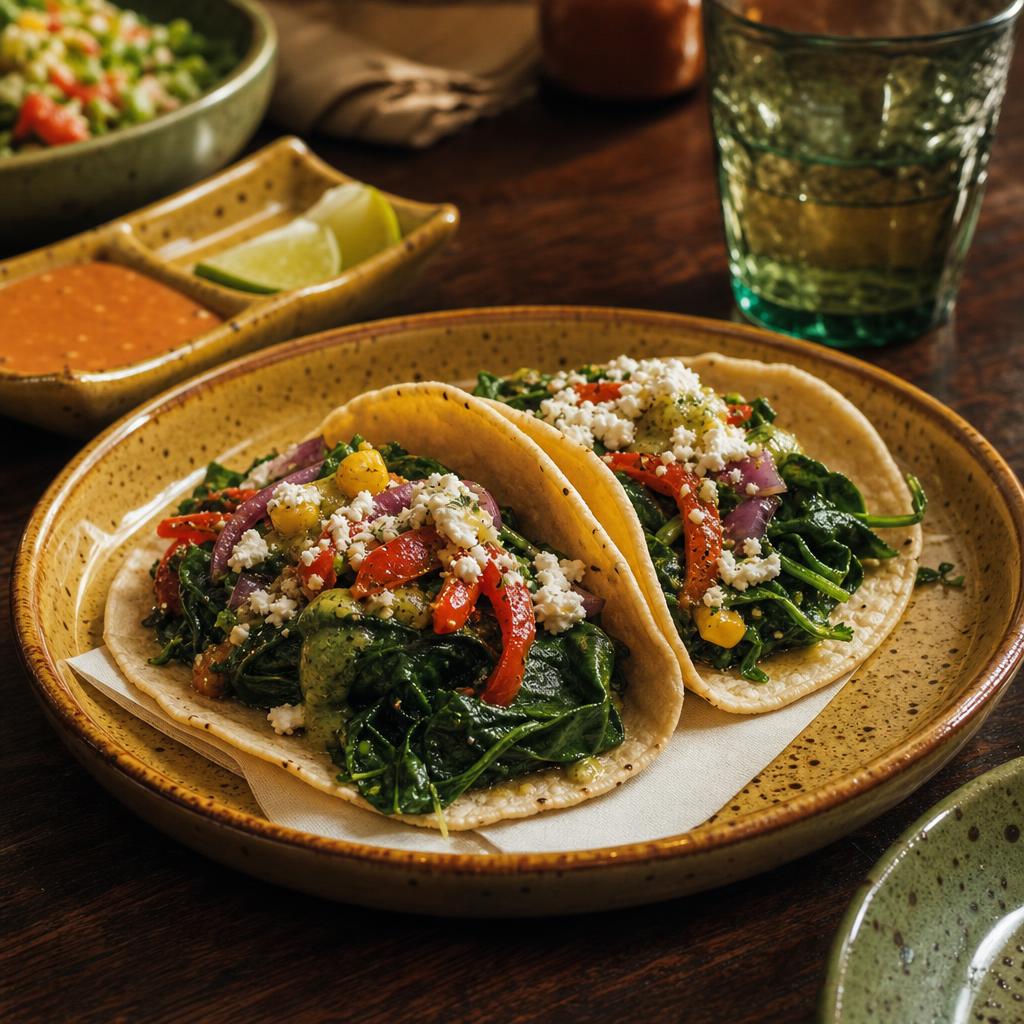 Spinach tacos